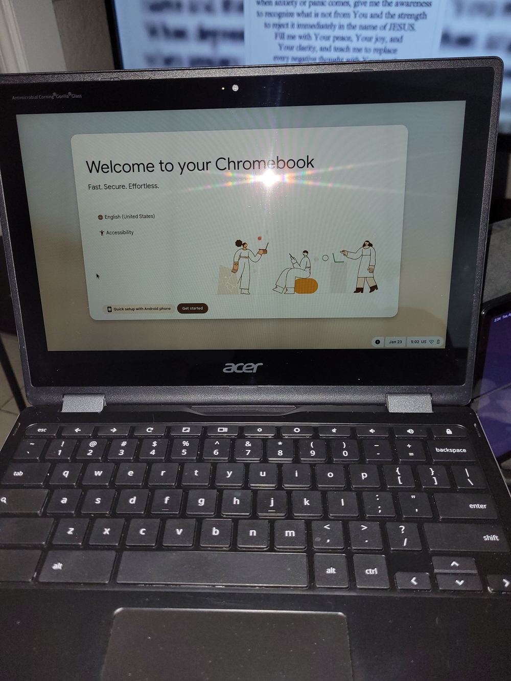 Acer Chromebook Laptop in Black